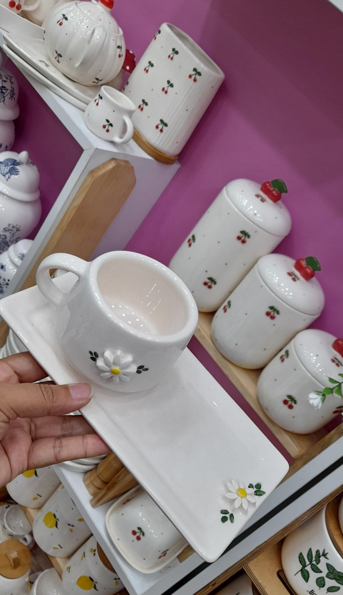 ست صبحانه خوری تک نفره طرح بابونه